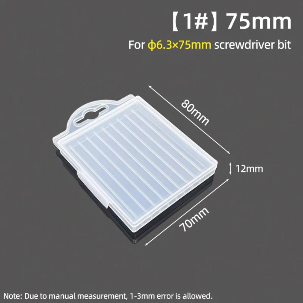 1Pcs 10 Grid Case Tool Parts Storage Case Plastic Hardware Tool Box  for Twist Drill Tap Accessories