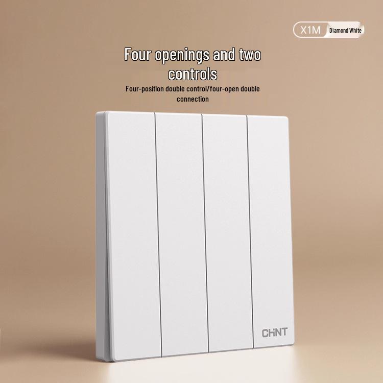 Chint 16A Настенная розетка для кондиционера, одинарная, пятиконтактная, тип 86, бриллиантово-белый.