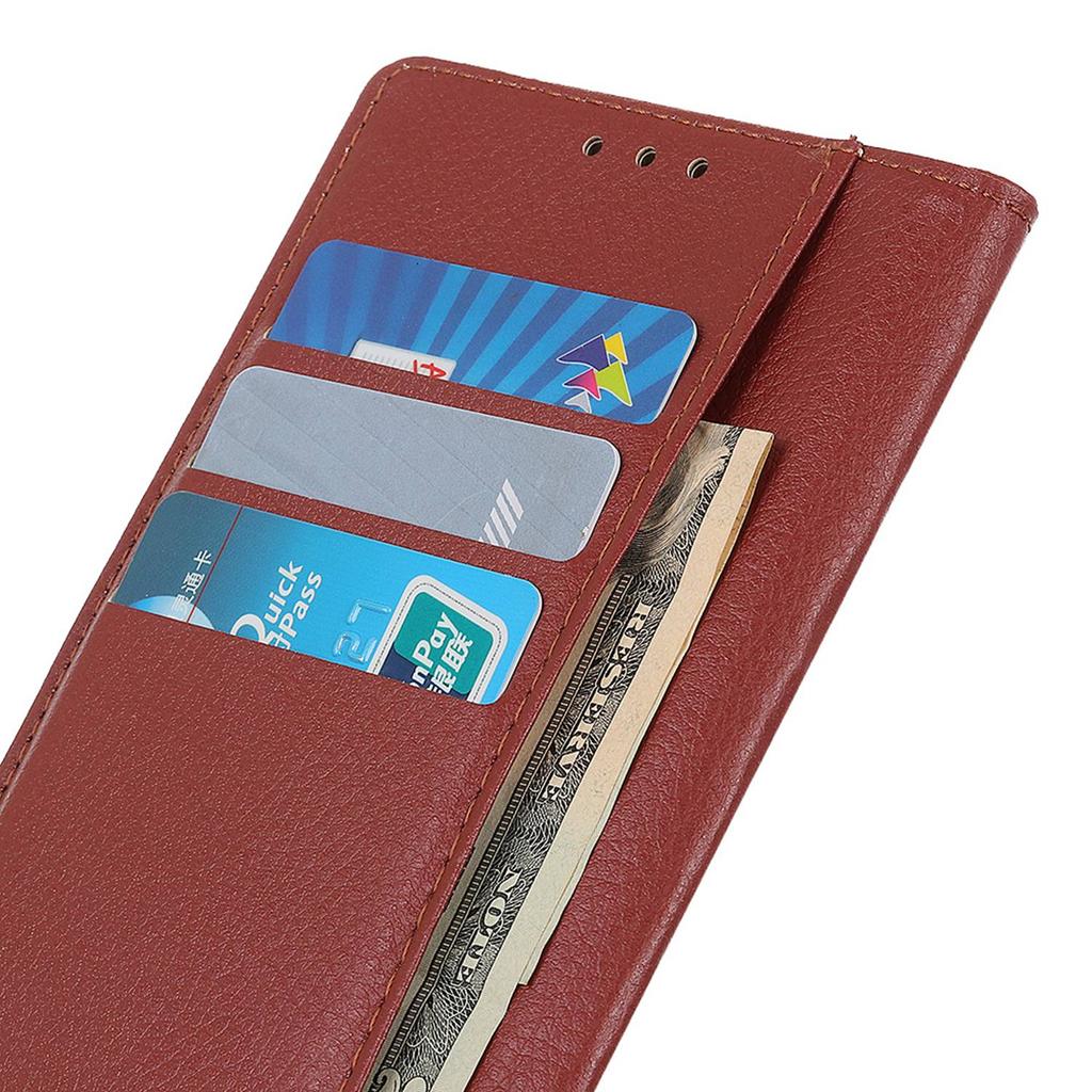 For Xiaomi 14T Wallet Case PU Leather Phone Cover Litchi Texture
