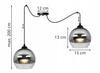 ELEGANT CHROME LED SPIDER HANGING LAMP