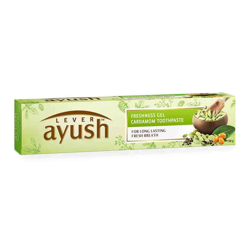 Зубная паста с Кардамоном (150 г), Freshness Gel Cardamom Toothpaste,  Lever Ayush