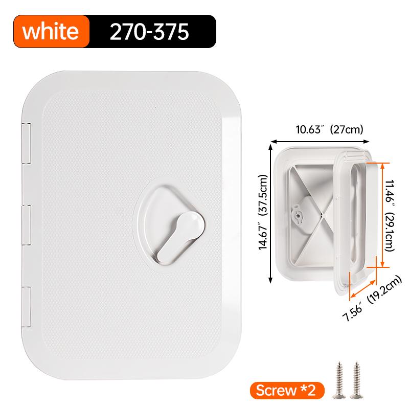 Marine Deck Access Hatch White/Black Rectangle Boat Hatch & Lid,Boat Deck Hatch Lids