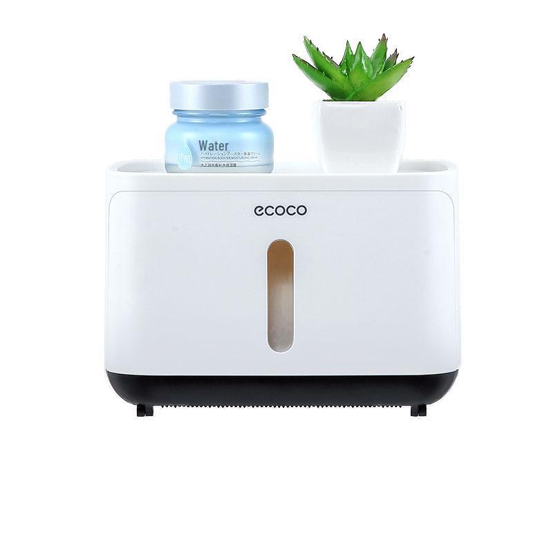 Настенный держатель туалетной бумаги с полкой для хранения бумажных полотенец