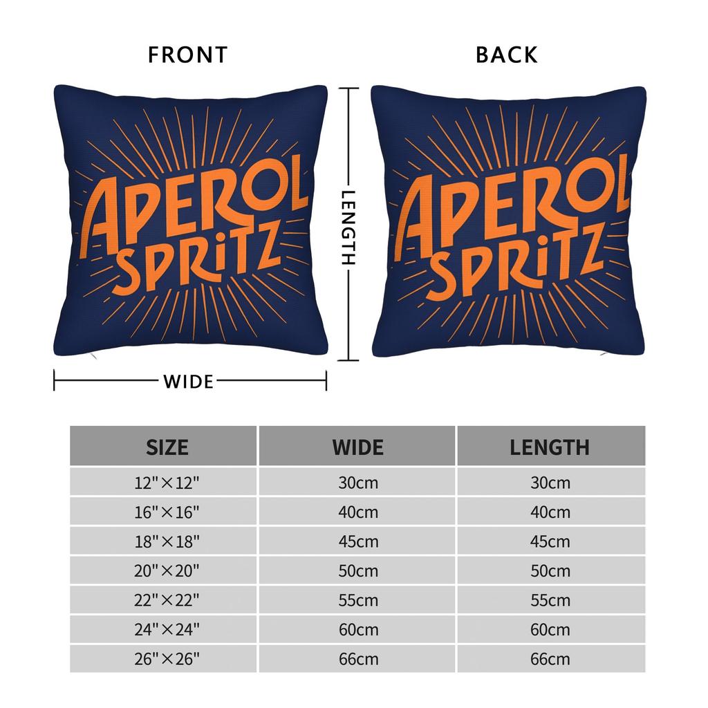 Aperols Spritz Pillow Case Comfy Pillow Cover For Living Room Sofa Fashion Pillowcases