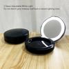Кейс для тонального крема со светодиодной подсветкой, круглое зеркало, компактный внутренний футляр, косметическая пустая упаковка
