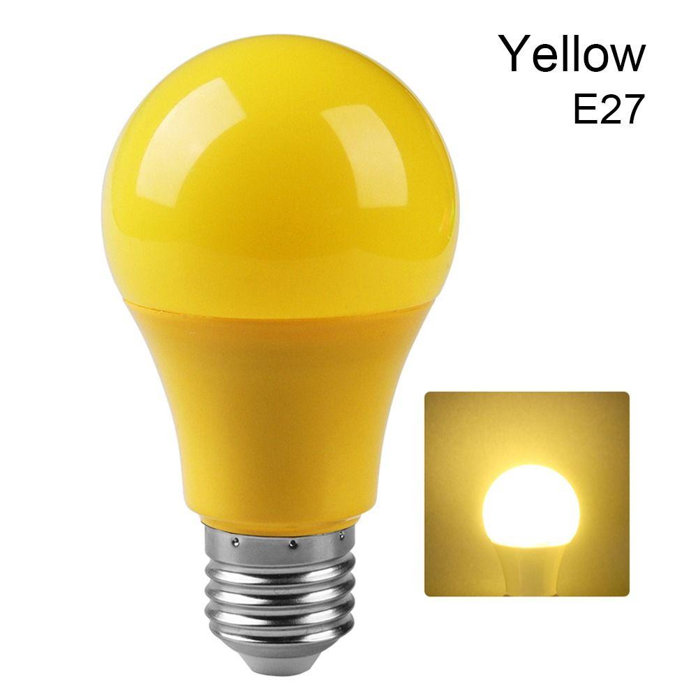 AC220V 110V Lamparas Фонарик A60 Лампа E27 B22 База Цветной Свет Светодиодная Лампа