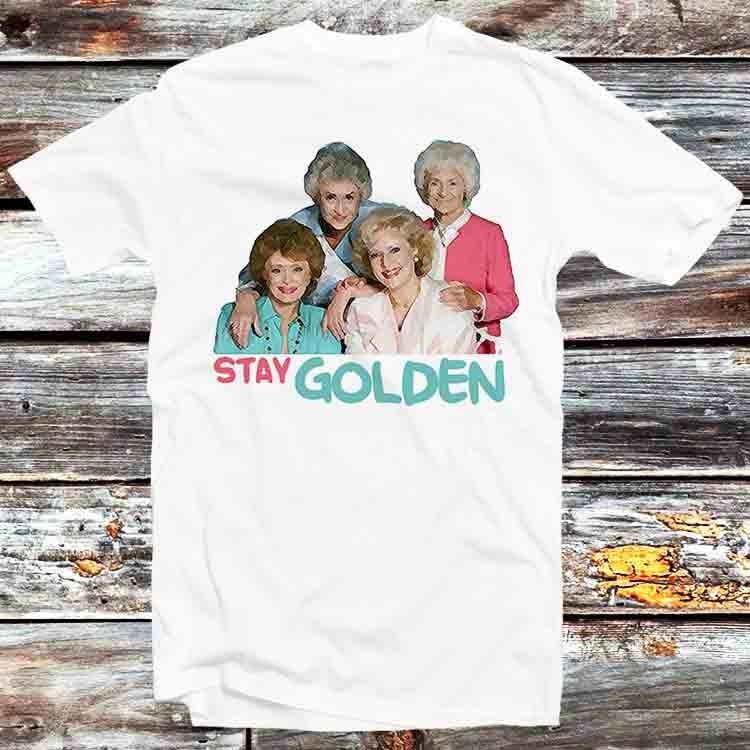 Dorothy Blanche Rose Sophia Stay Golden Girls Cartoonised Squad 80s T Shirt B992