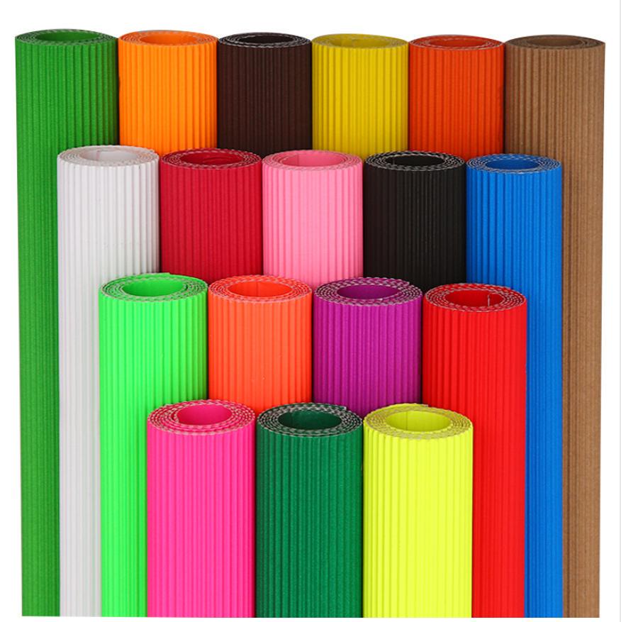 1 рулон 50*70 см детская цветная гофрированная бумага ручной работы «сделай сам» детские пакеты для скрапбукинга и рукоделия