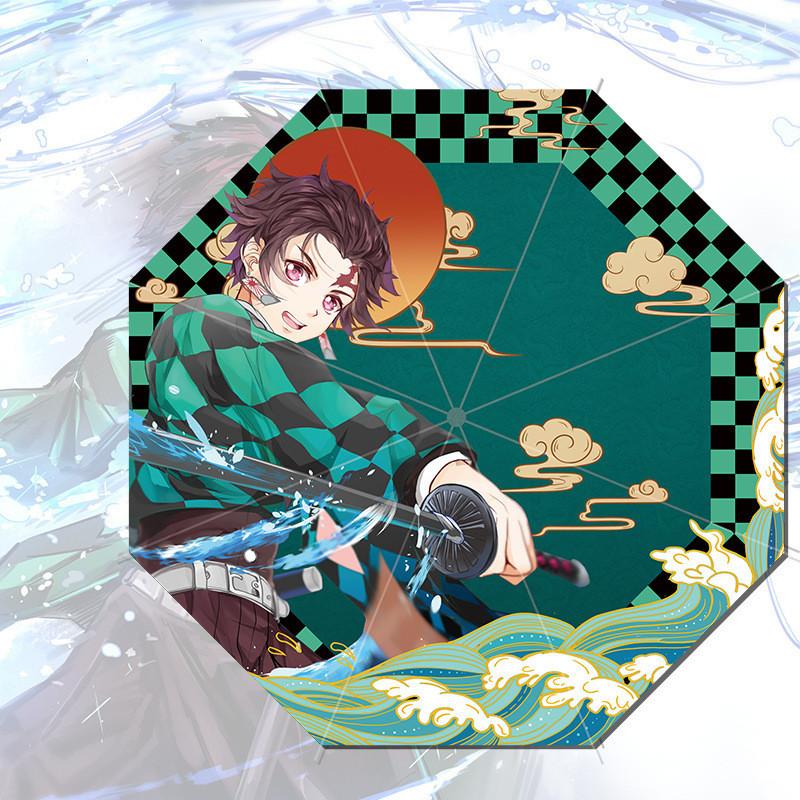 Аниме Tokisaki Kurumi Rem складной зонт солнечный зонт мультфильм Genshin Impact Demon Slayer солнечный зонт косплей реквизит