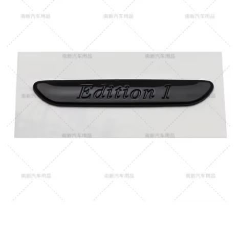 For 1X EDITION 1 Night Edition for C300 C200L GLA CLA Chrome Silver Badge Car Styling stickers Emblem for Mercedes O7 AMG YT7