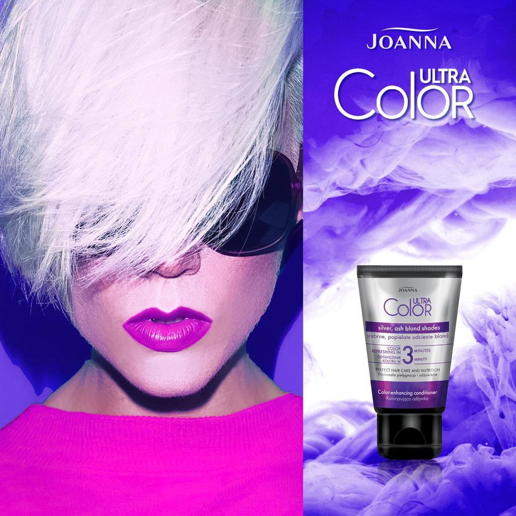Тоник и кондиционер для волос Platinum Ash Blonde от Joanna Pro Series — салонное качество, 100 г