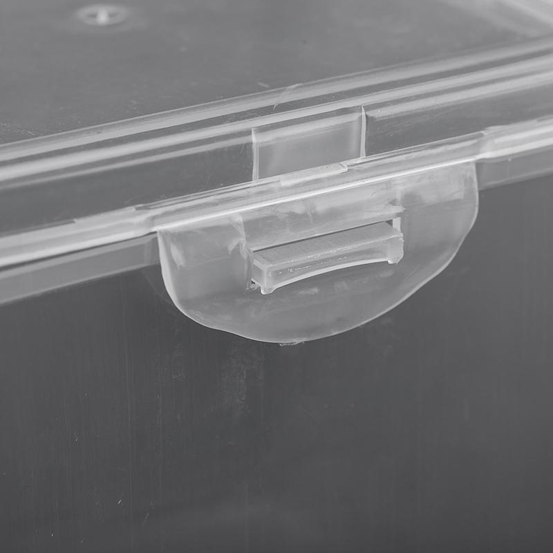 Прозрачный ящик для хранения с крышкой для ювелирных изделий, канцелярских принадлежностей, головных уборов, прямоугольный чехол для коллекции, универсальный домашний органайзер, коробка