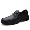Брендовая рабочая обувь, дышащие мужские туфли-оксфорды, модельные туфли высшего качества, мужские туфли на плоской подошве, модная черная кожаная повседневная деловая обувь