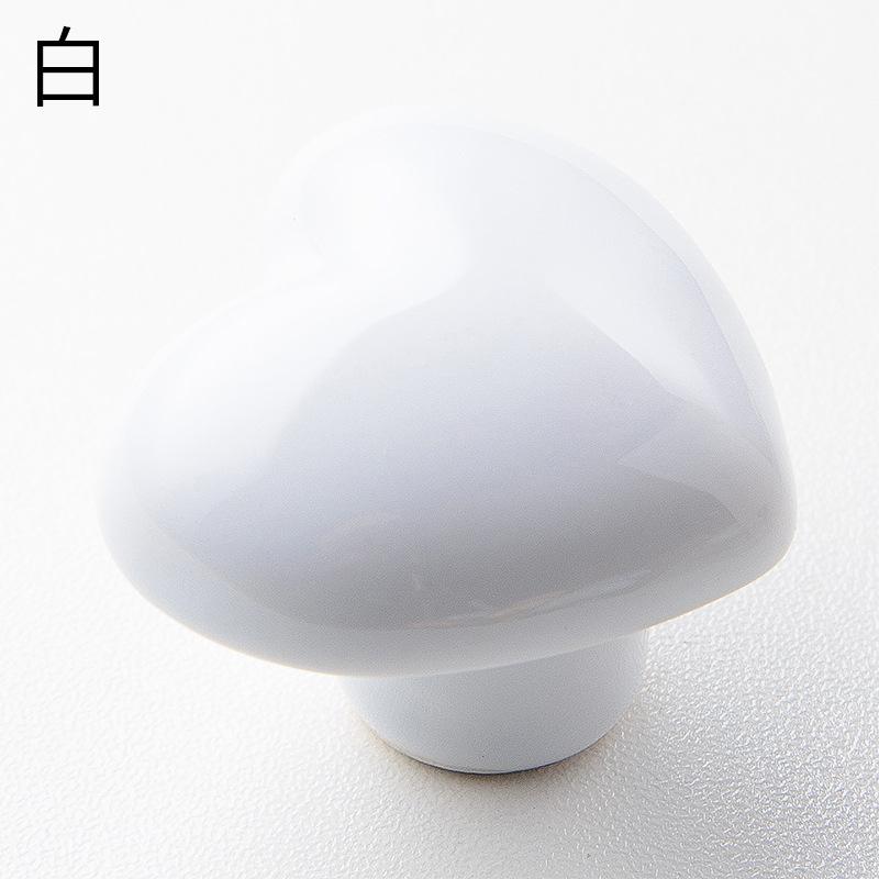 Керамическая ручка для дверцы шкафа в форме сердца, ручка для детского шкафа