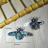 Shell Embedded Butterfly Brooch Pin Pendant With Fashionable Purple Crystal For Women And Men