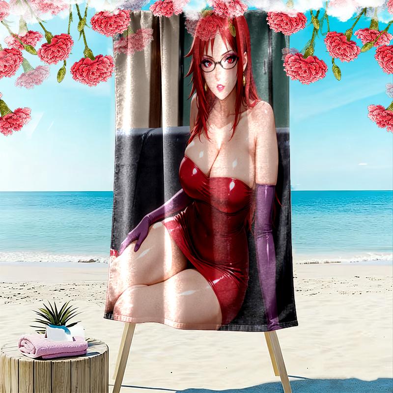 1pc naruto Beach Towel, Outdoor Beach Towel Ideal Beach Necessities and Vacation Items