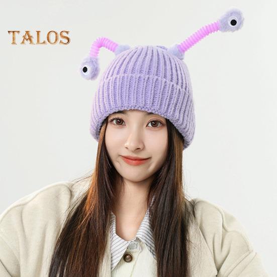 Шерстяная шапка с декором в виде антенны ночного светильника, теплая вязаная шапочка для детей, реквизит для фотосъемки, головной убор для катания на лыжах, походов, термошапка для взрослых и подростков