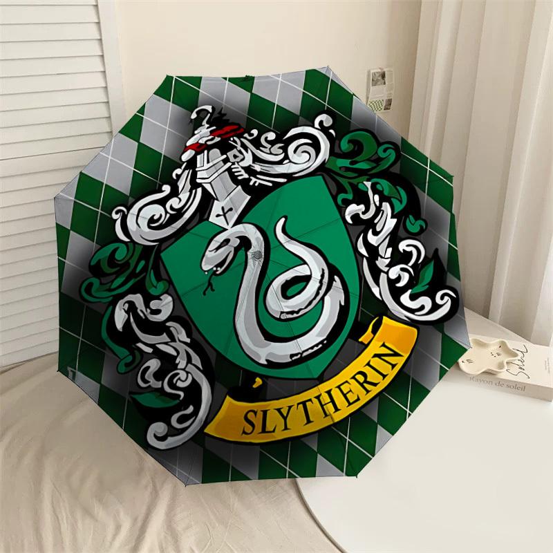1PC Slytherin Snake Umbrella-8-Rib Reinforced, Automatic Open, Lightweight & Durable-D2696