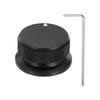 Uxcell Aluminum Potentiometer Universal Volume Tone Control Knob with Arrow Indicator for Guitar and Black Knob, 1/4" (6mm) Bass, 13/16",