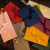 5pcs Colorful Ribbons Envelopes Kawaii Bowknot Letter Pads Cover Wedding Party Invitation Cards Envelopes School Office Supplies