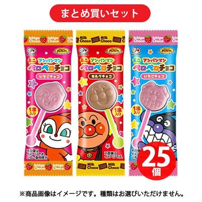 Семья Фудзивара Anpanman Mini Peropero Chocolate 5 г [25 штук] Шоколад