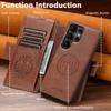 Faux Leather Wireless Charging Card Holder Stand Wallet Magnetic Flip Cover Phone Case for Samsung Galaxy S26 Ultra S25 S24 S23