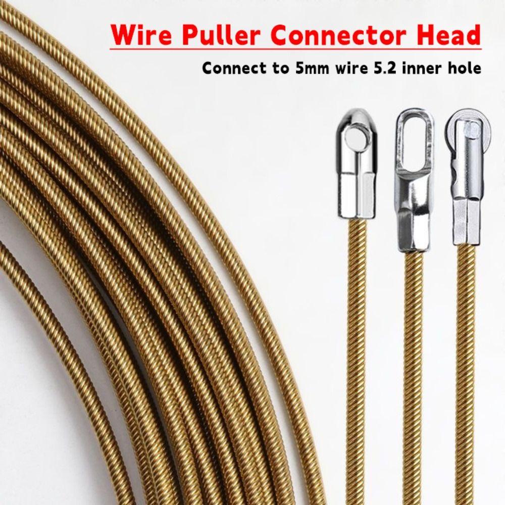 Electrician Tools Automatic Thread Guide Connect To 5mm Wire Fast Cable Puller Auxiliary Tools