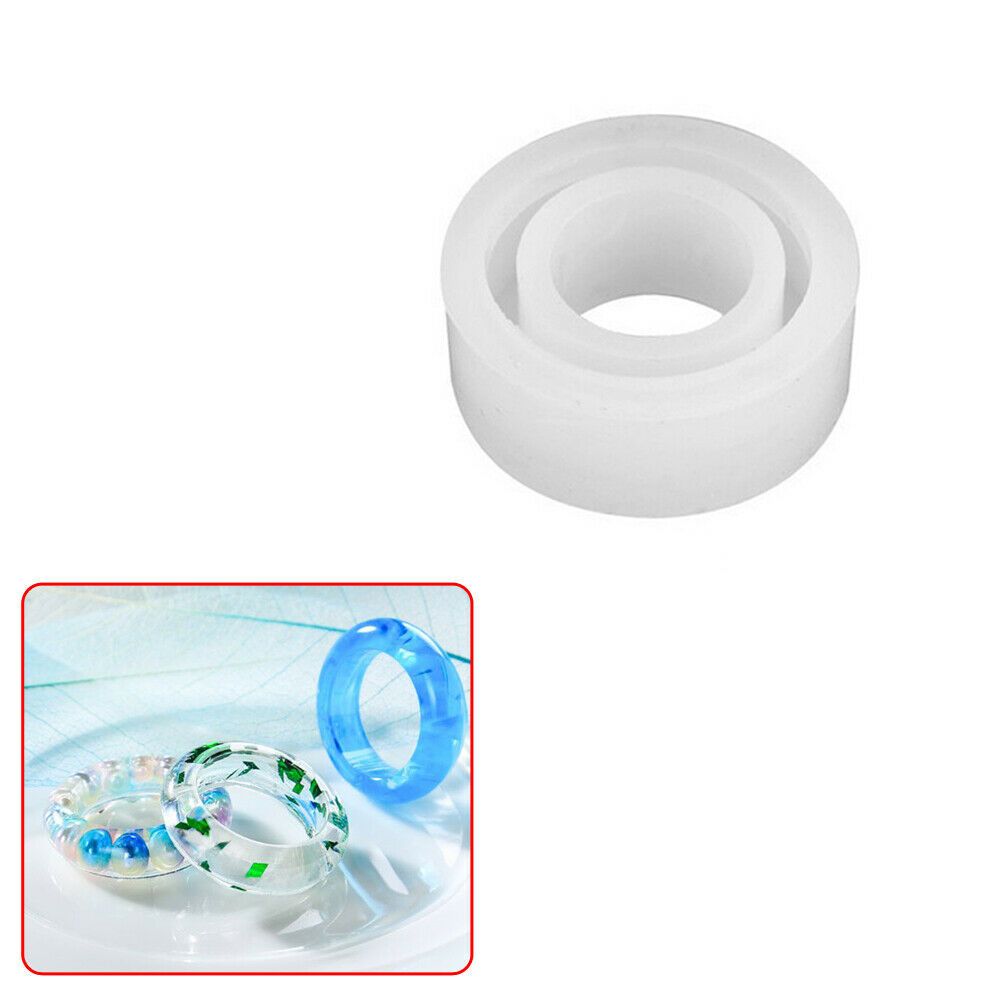 Flexible Transparent Round Shape Mould Epoxy for Resin Craft Silicone Ring Mold Jewelry Making DIY