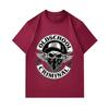 Men's 100% Cotton Crew Neck Short Sleeve T-shirt, Old School Criminal Skull Pattern Casual Streetwear Breathable Top for Daily Wear