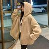 Women Oversized Parkas Hooded Thick Coat Ladies Soft Kawaii Jackets Double Sided Outerwear Autumn Winter Warm Long Sleeve Tops