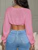 Rose Beauty A Y2K Street Daily Casual Batwing Sleeve Shrug Crop Cardigan Open Front Coat