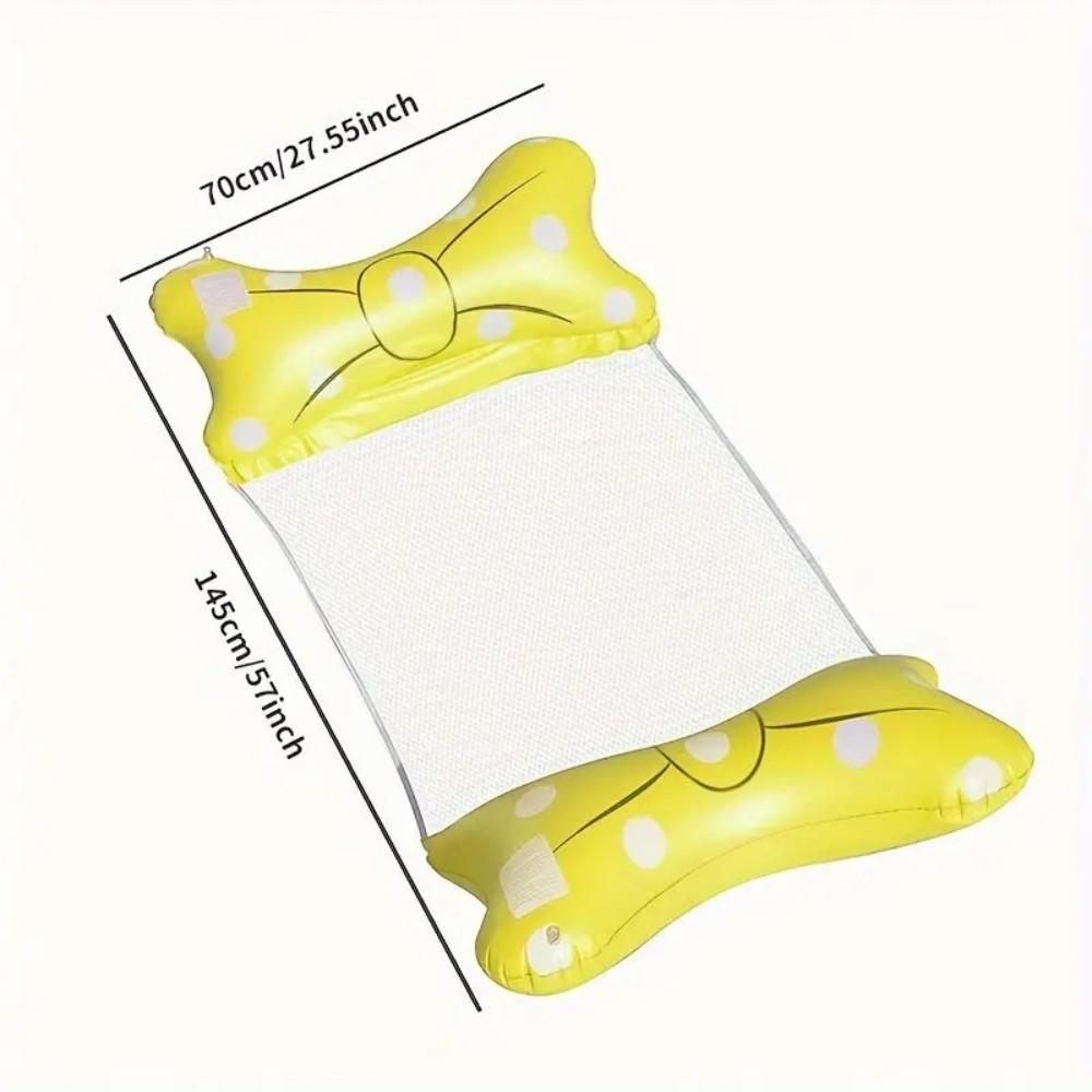 Летний надувной плавающий гамак - армированный ПВХ + нейлоновая сетка, большой вместимости, водный шезлонг для бассейна/озера/пляжа, портативная конструкция