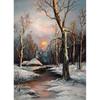 5D DIY Алмазная картина Зимний снежный пейзаж Пейзаж Полный круглый дрель Домашний декор Подарок Набор для вышивки крестом Мозаика Настенное искусство