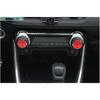 Red Fit For Toyota RAV4 - Aluminum Central Console AC Switch Button Trim