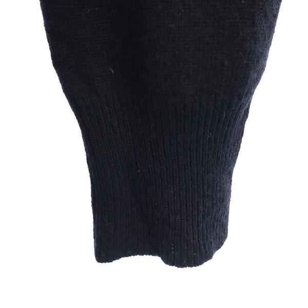 Yohji Yamamoto Кашемировая смесь Длинный кардиган с длинным рукавом 2 черных Женский Б/у