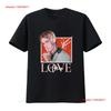 Классическая футболка Aaron Carter Love Черная винтажная Стиранная с принтом Растягивающаяся Универсальная Удобная