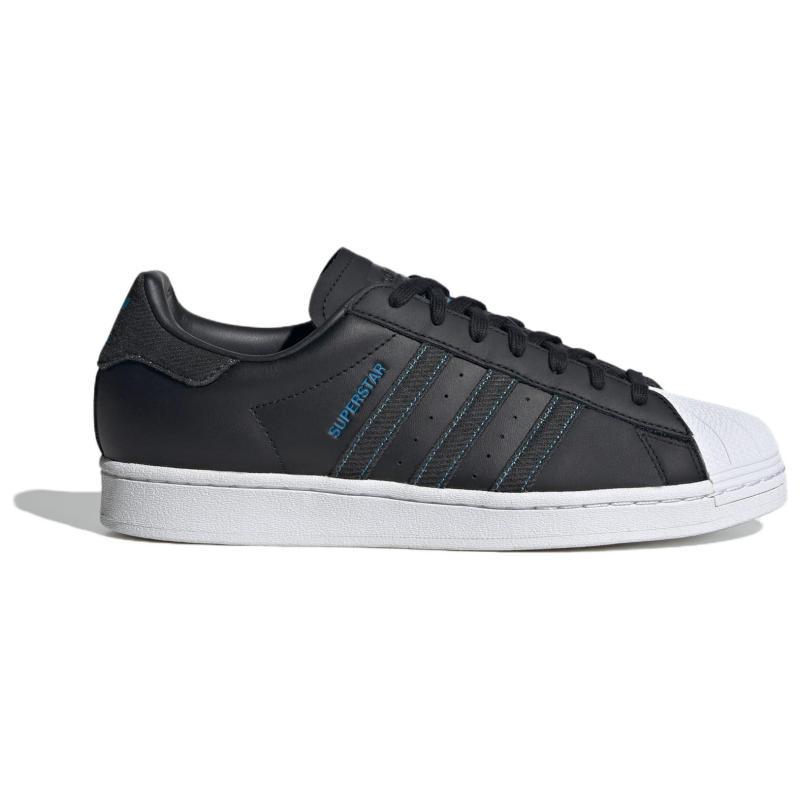 adidas Originals Superstar Denim Pack - Черные Ярко-синие Кроссовки ID4687