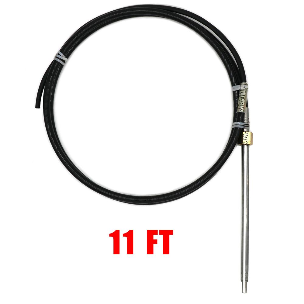 Подвесная система рулевого управления для лодки, подвесная одиночная турбина, вращающаяся, с тросом морского рулевого колеса, 11 футов