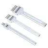 3 Pcs Prong Chisel Leather HCS 4mm Spacing Stitching Punch Tool 2+4+6 Prong Chisel  Less Than Br More Than (4mm(2+4+6) )