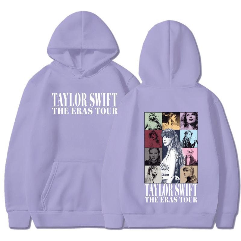 Autumn and winter new American high street Taylor couple with the same spoof character letter graffiti hooded sweater