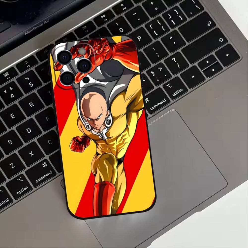 ГОРЯЧАЯ аниме-чехол для телефона One-Punch Man Для iPhone17,16,15,14,13,12,11 Plus,Pro Max Мягкий черный чехол
