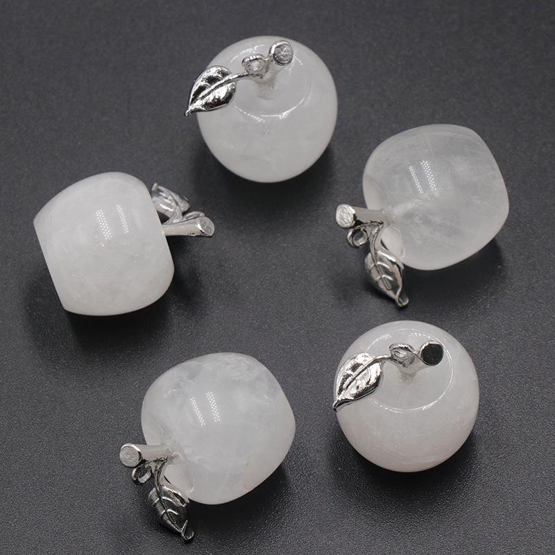 Натуральный Кристалл Агат Полудрагоценный Камень Аметист Подвеска Яблоко Рождественский Подарок