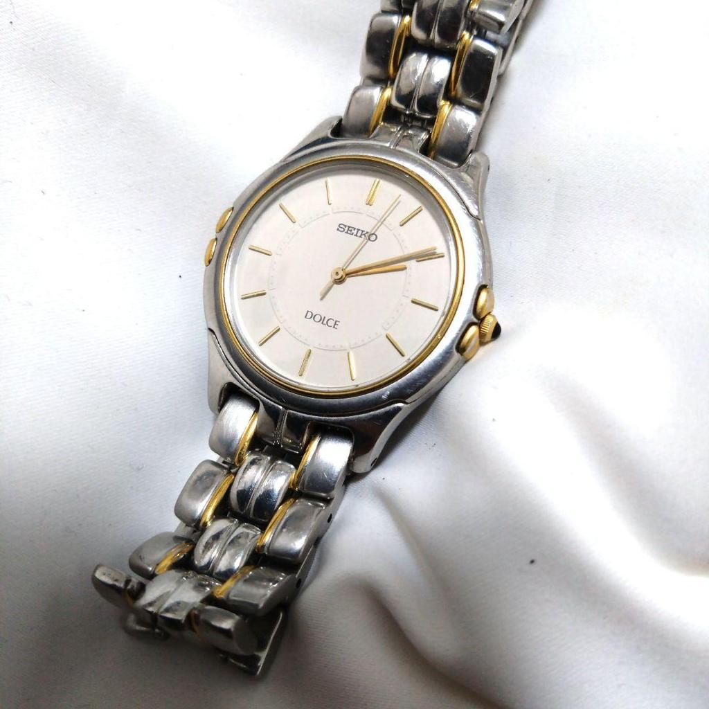 [USED] Rare SEIKO DOLCE Combination Watch with Replaced Battery
