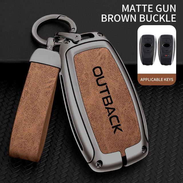 Чехол для автомобильного ключа из цинкового сплава для Subaru Outback, защитная пленка с дистанционным управлением для Subaru Outback, держатель для ключей, автомобильные аксессуары