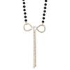 Factory Dongmen Bow Zircon Necklace Women'S Fashion Personality Autumn And Winter Sweater Chain Collarbone Chain