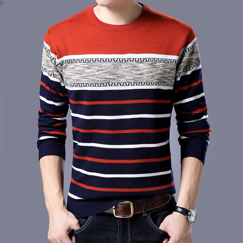 Модный мужской свитер Мужской Зимний мужской свитер Slim Fit Пуловер Мужской трикотаж Pull Homme Свитера