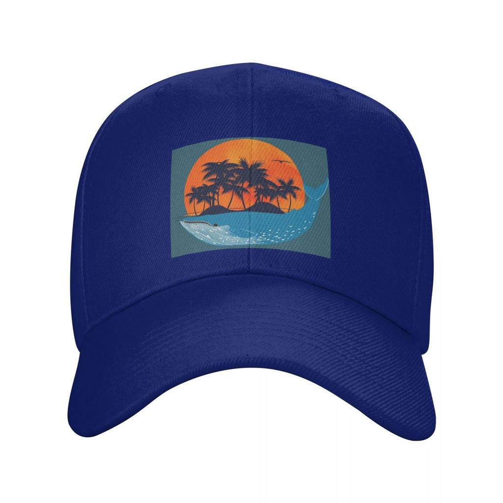 Мультяшный Кит Морское Животное Закат Принт Бейсболки Snapback Мужские Женские Кепки Кепка для Улицы Хип-Хоп Бейсболка Кепка