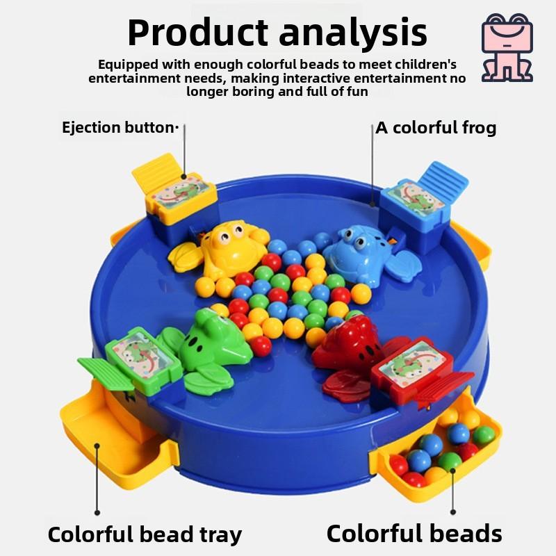 Лягушка, поедающая бобы. Семейная интерактивная настольная игра из пластика для детей и подростков