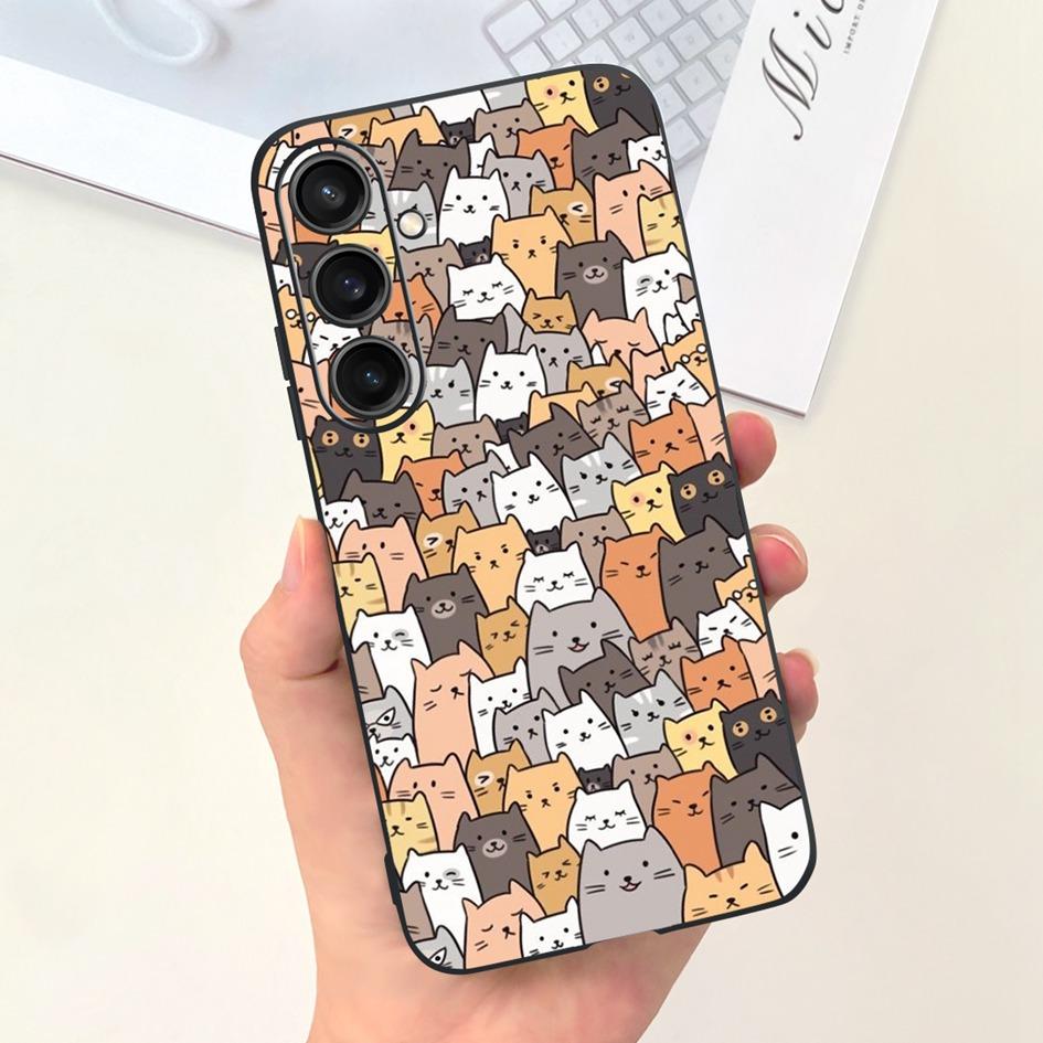 Чехол для Samsung Galaxy A25 2023 SM-A256B Популярный Цветочный Мультяшный Мягкий Силиконовый Funda Для Samsung A35 A25 5G A 25 Защитник