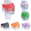 Fashion Belly Dance Hip Scarf Wrap Belt Tribal Sash Skirt 128 Coins